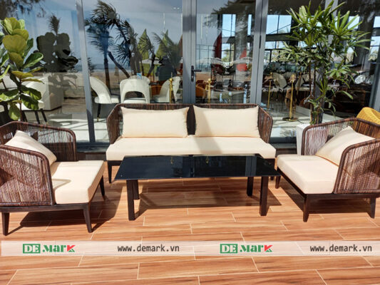 sofa phòng khách màu trung tính xu hướng 2026